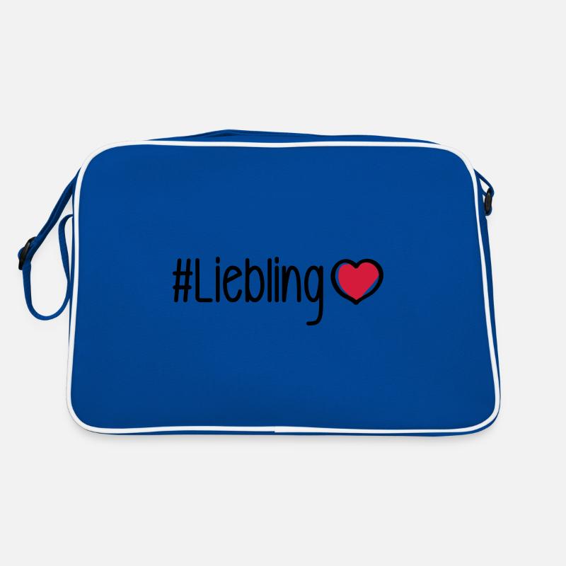 Liebling Herz Retro Tasche