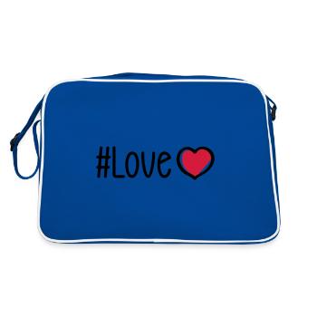 Coeur d’amour - Sac Retro - bleu/blanc - Dos