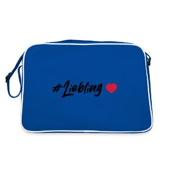 Cœur chéri - Sac Retro - bleu/blanc - Dos