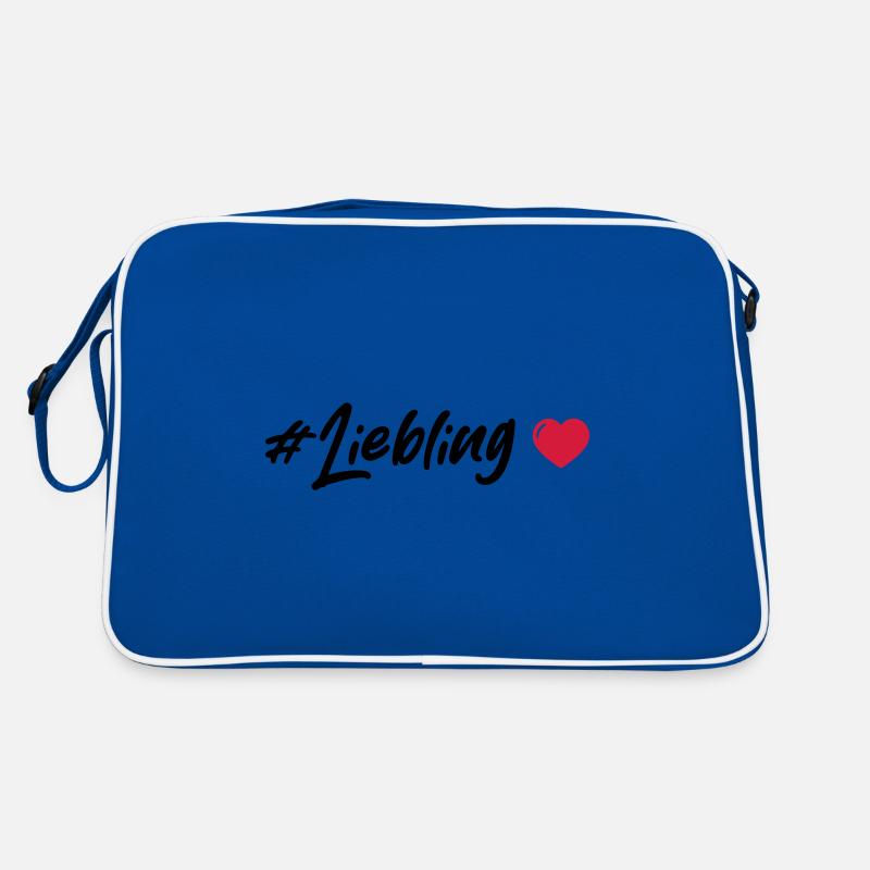 Liebling Herz Retro Tasche