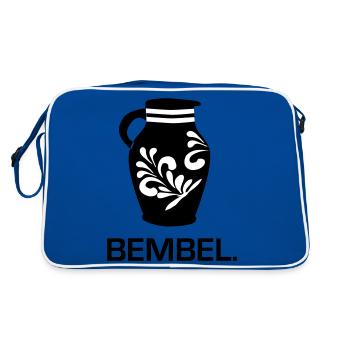 Bembel - Das Frankfurter Original #FFM #069 - Retro Tasche - Blau/Weiß - Hinten