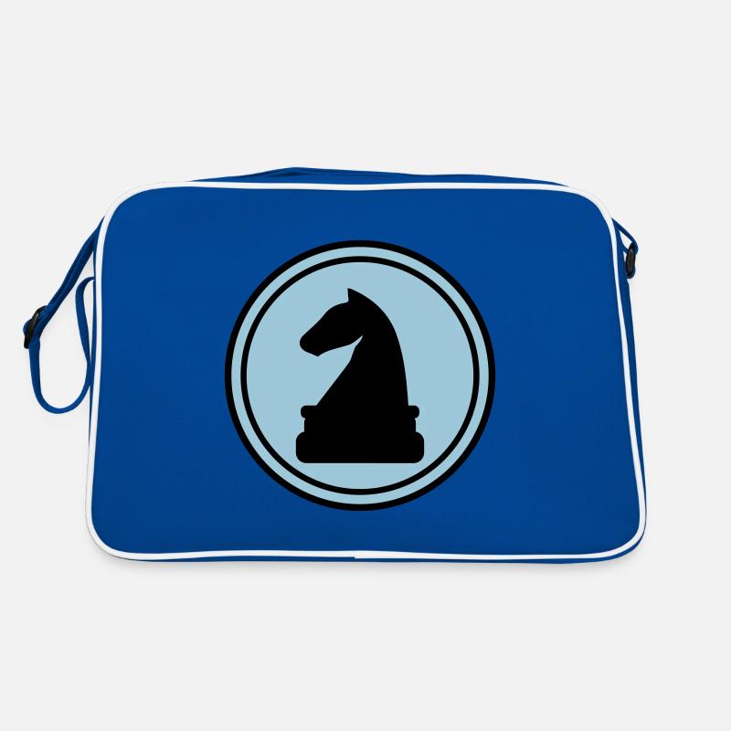 Pferd Schachfigur Retro Tasche
