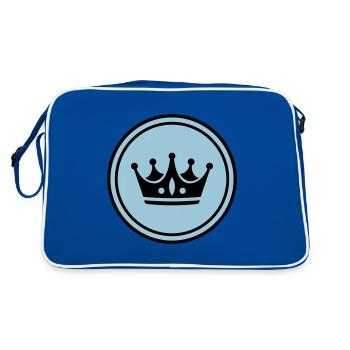 Crown Symbol - Retro Bag - blue/white - Back