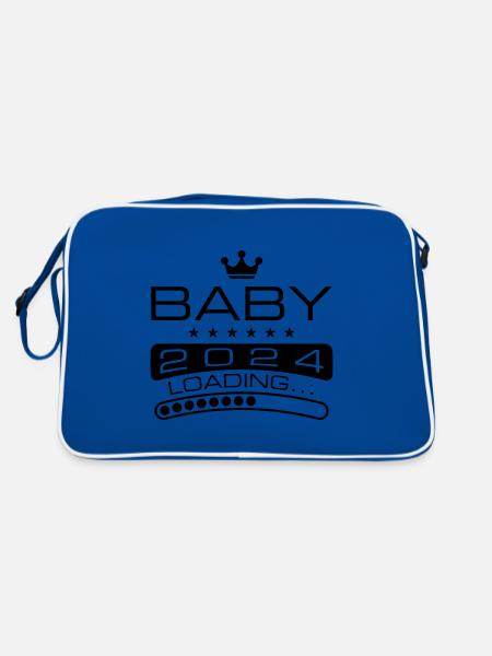 Baby 2024 Loading - Retro Bag - blue/white - Back