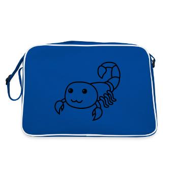 Scorpion Comic Animal - Sac Retro - bleu/blanc - Dos