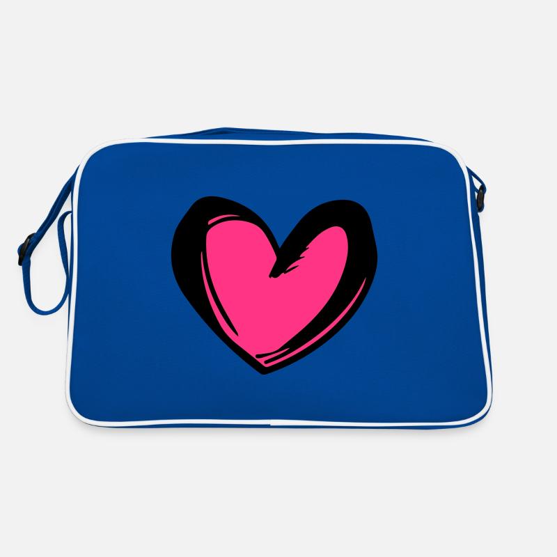 Illustration de symbole de coeur Sac Retro