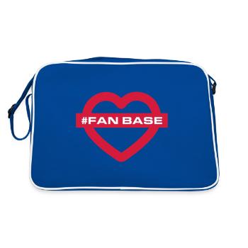 Fan Base Heart Love - Retro Bag - blue/white - Back