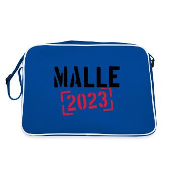 Malle 2023 - Sac Retro - bleu/blanc - Dos