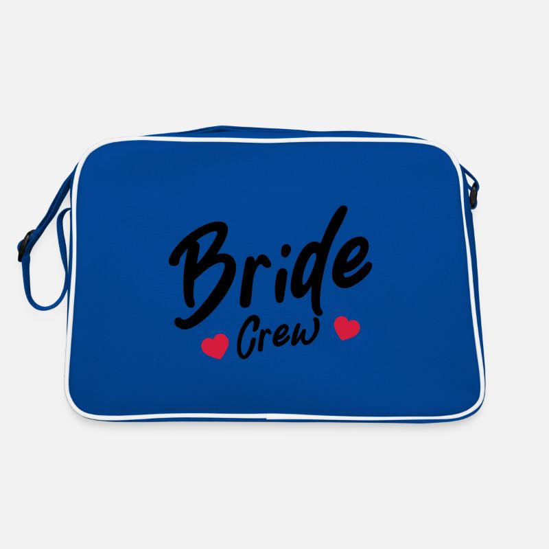 Bride Crew Heart Retro Bag