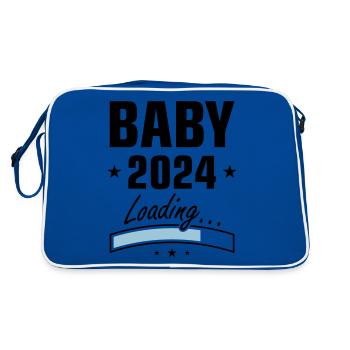 Bébé 2024 Chargement - Sac Retro - bleu/blanc - Dos