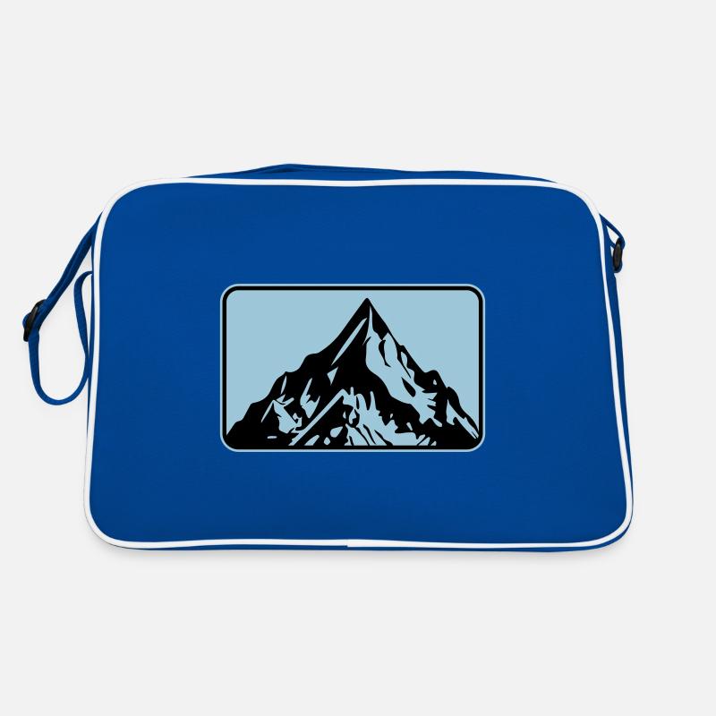 Paysage symbole de montagne Sac Retro