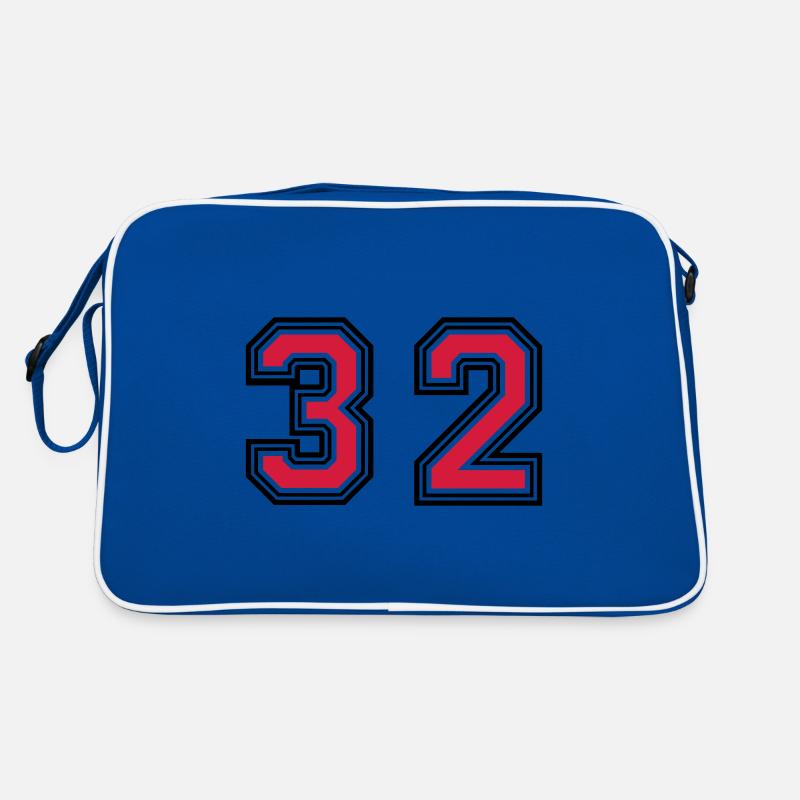 32 Zahl symbol Retro Tasche