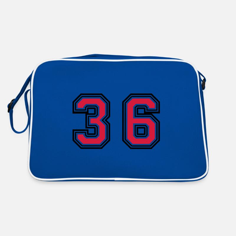 36 Zahl symbol Retro Tasche