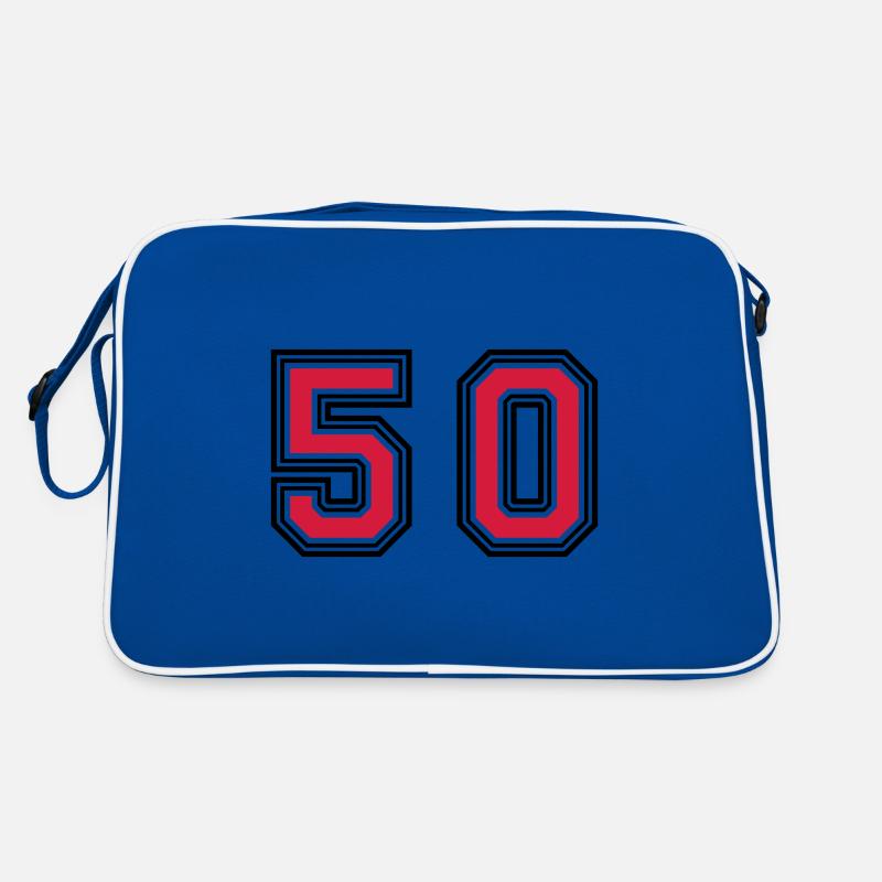 50 Zahl symbol Retro Tasche