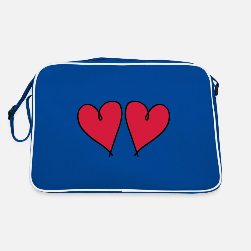 Symbole de l’amour des cœurs Sac Retro