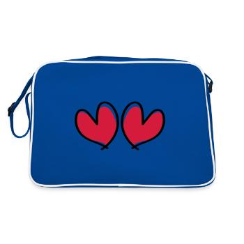 Cœurs Amour Cœur - Sac Retro - bleu/blanc - Dos