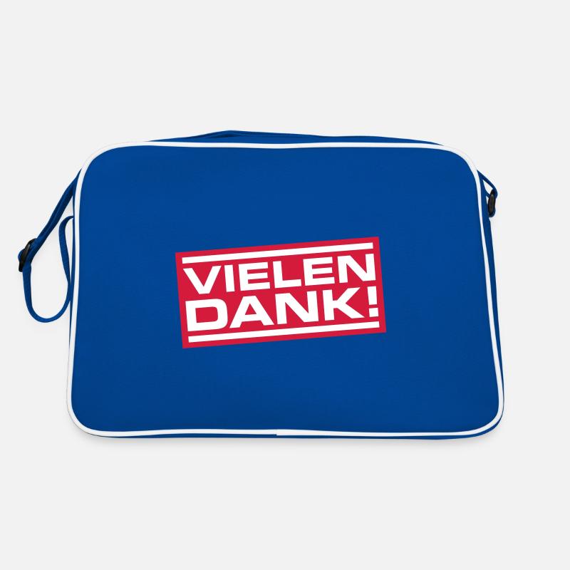Vielen Dank Danke Retro Tasche