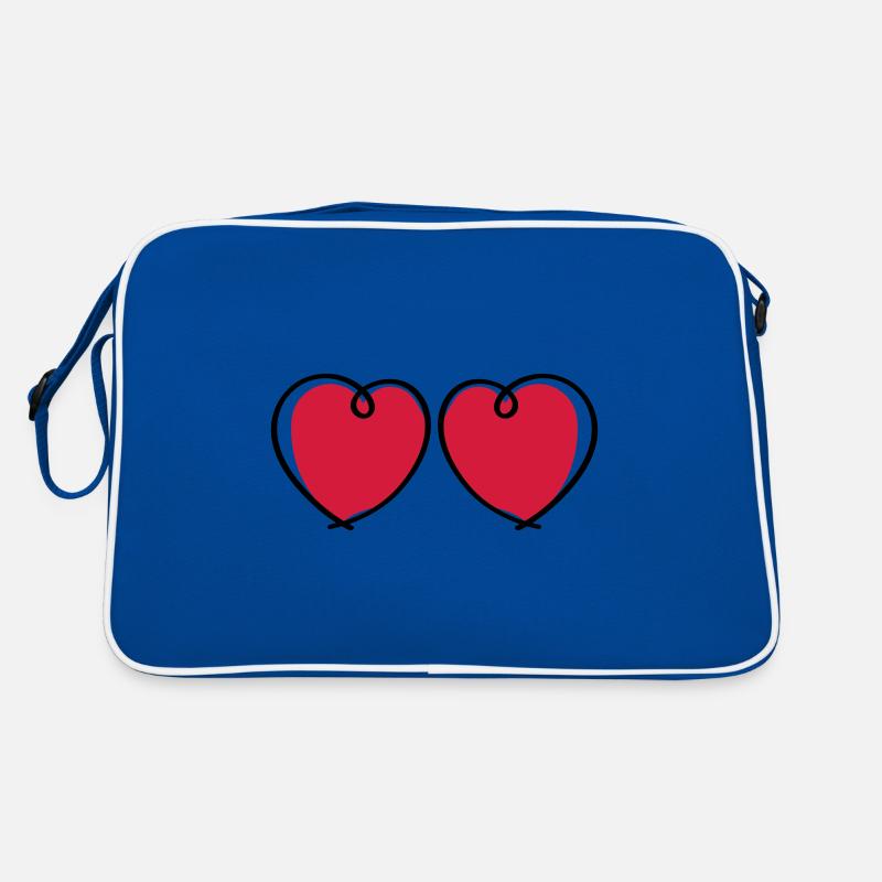 Symbole de l’amour des cœurs Sac Retro