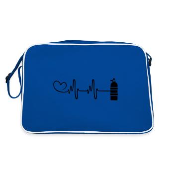 Oxygen Diving Pulse Heart - Retro Bag - blue/white - Back