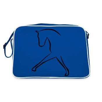 cheval - Sac Retro - bleu/blanc - Dos