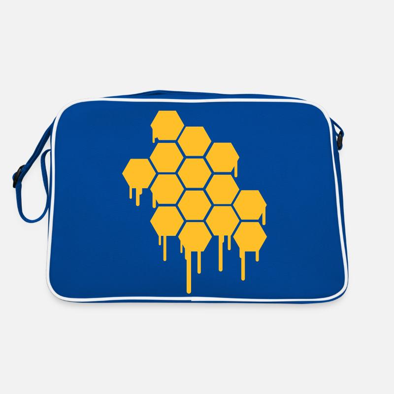 Honeycombs Pattern Retro Bag