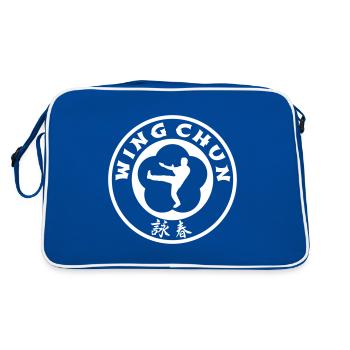 Wing Chun Kung-Fu Ip Homme Style Autodéfense - Sac Retro - bleu/blanc - Dos