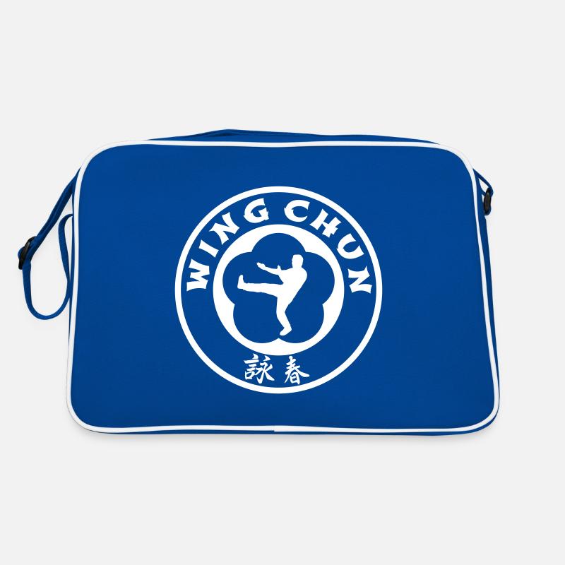 Wing Chun Kung-Fu Ip Man Style Selbstverteidigung - Retro Tasche - Blau/Weiß