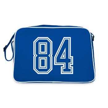 84 number symbol - Retro Bag - blue/white - Back