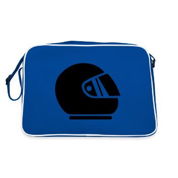 Course de barre de course - Sac Retro - bleu/blanc - Dos