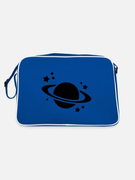 Saturn Icon icon - Retro Bag - blue/white - Back