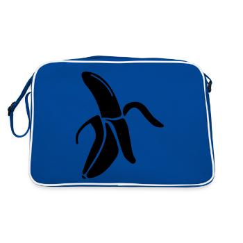 Icône banane - Sac Retro - bleu/blanc - Dos