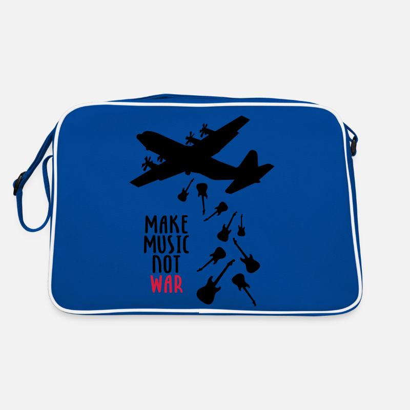 Make Music Not War Retro Bag