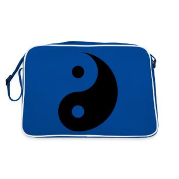 Yin and Yang - Retro Bag - blue/white - Back
