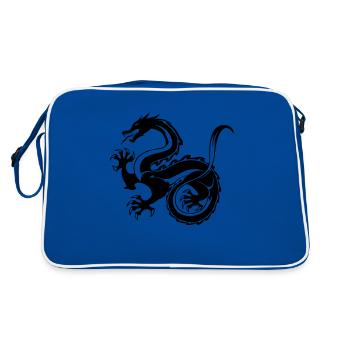 Dragon - Retro Bag - blue/white - Back