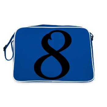 8 - Retro Bag - blue/white - Back
