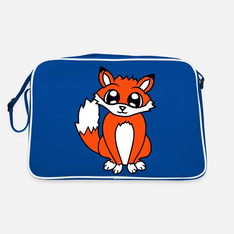 Fuchs Rotfuchs Wildes Tier Schlauer Wald Bewohner Retro Tasche