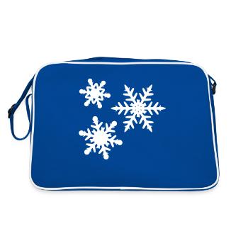 Flocons - Sac Retro - bleu/blanc - Dos