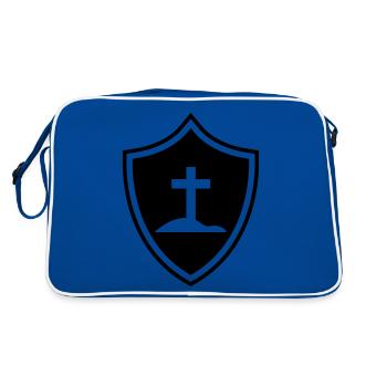 Armoiries croisées - Sac Retro - bleu/blanc - Dos