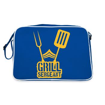Grill Sergeant Grill Party Barbecue - Retro Bag - blue/white - Back