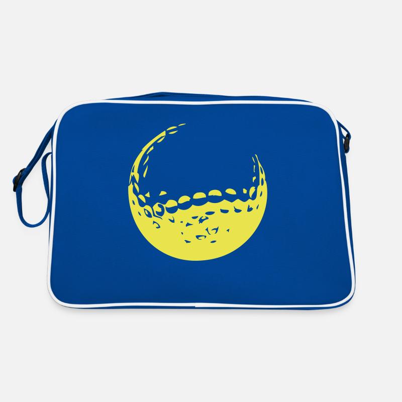Golfball - Retro Tasche - Blau/Weiß
