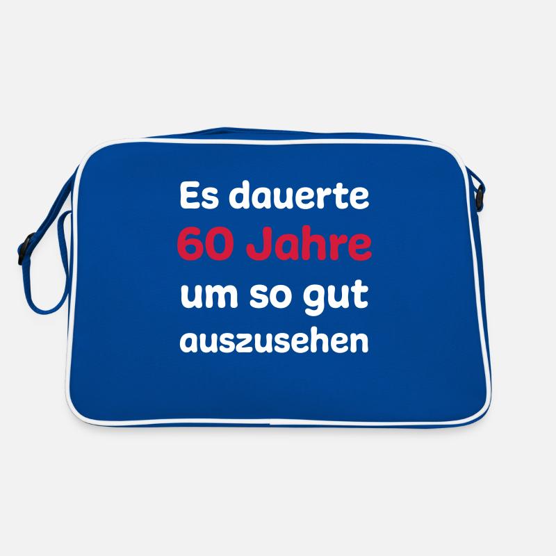 60. Geburtstag Spruch Retro Tasche