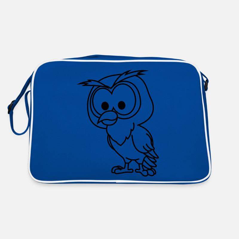 Eule Comic Tier Retro Tasche