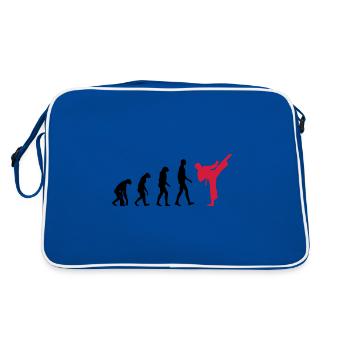 Karate - Evolution - Retro Tasche - Blau/Weiß - Hinten
