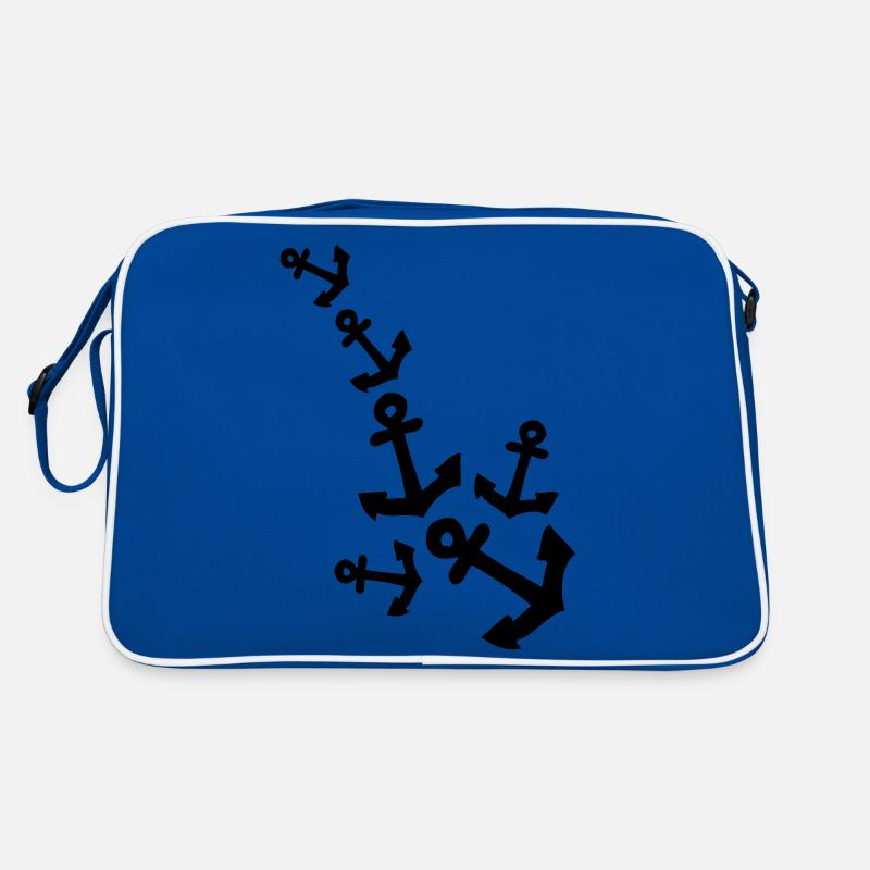Anchor pattern line Retro Bag