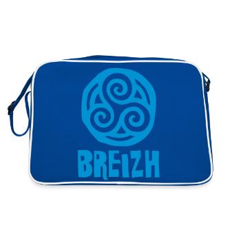 Breizh - Brittany - Retro Bag - blue/white - Back