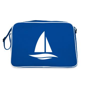 Sailing ship - Retro Bag - blue/white - Back