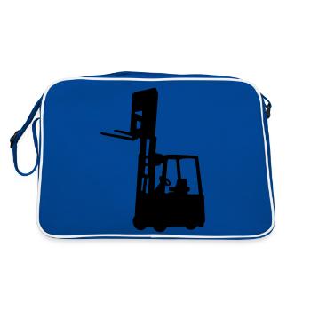 chariot élévateur - Sac Retro - bleu/blanc - Dos