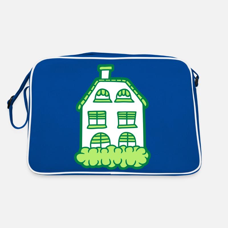 Maison maison peinte Sac Retro