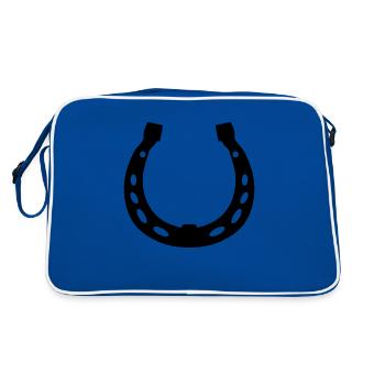 Horses horses Symbole chanceux Vecteur de chance - Sac Retro - bleu/blanc - Dos
