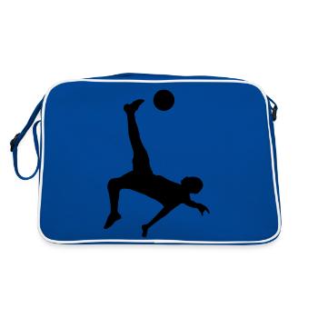 soccer male plain uk - Retro Bag - blue/white - Back